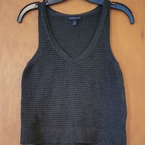 Banana Republic Olive Green Knit Cropped Tank Top